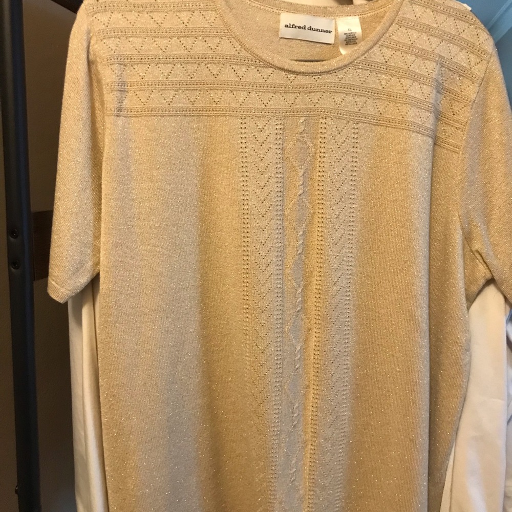 Alfred Dunner short sleeve sweater size XL